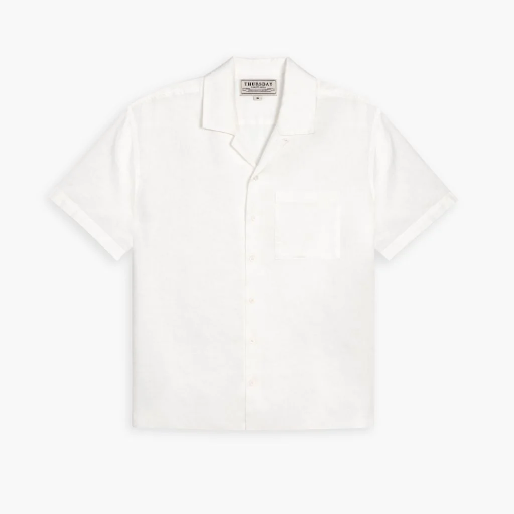 Linen Camp Shirt | White
